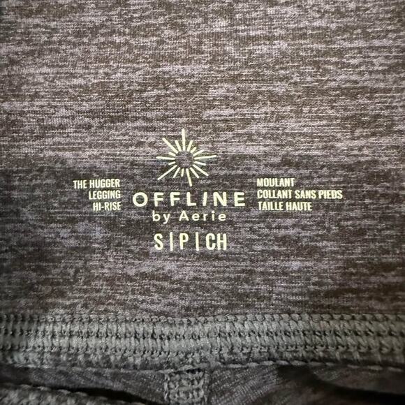 Offline by Aerie The Hugger High Rise Legging Womens Small Charcoal Heather Gray - Picture 4 of 7